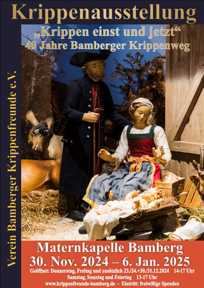 Plakat zur aktuellen Krippenausstellung