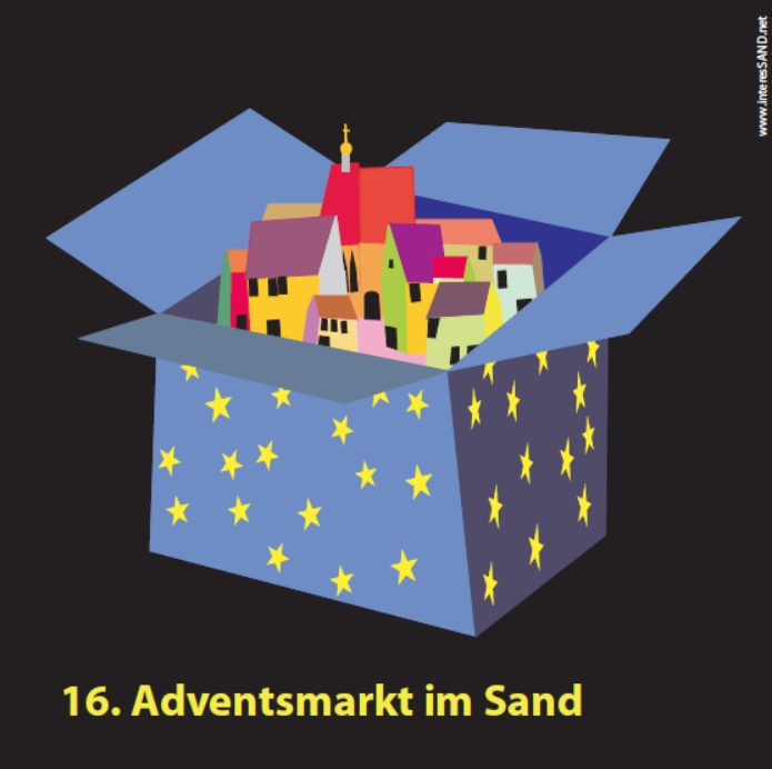 Am ersten Adventswochenende findet der Adventsmarkt im Sand statt.