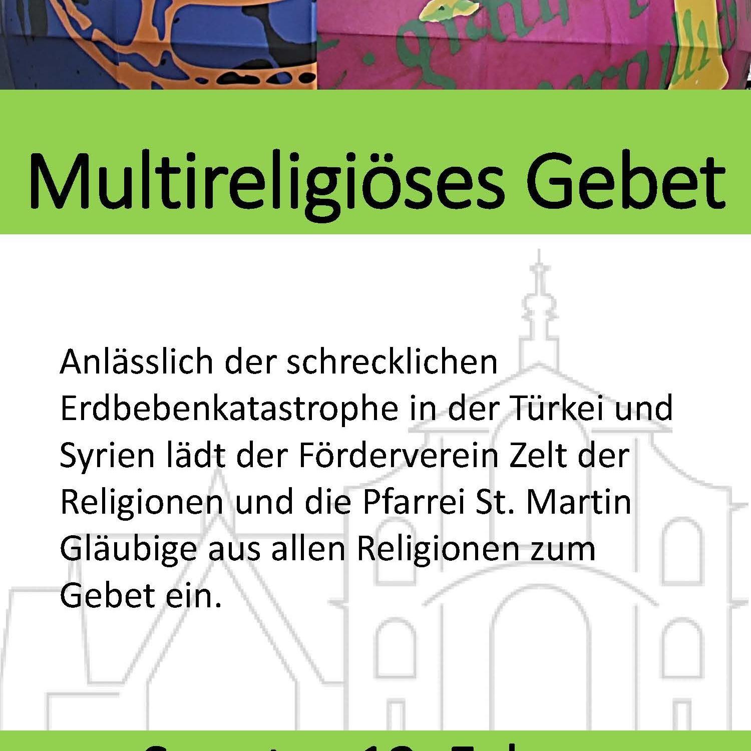 Einladung zum multireligiösen Gebet