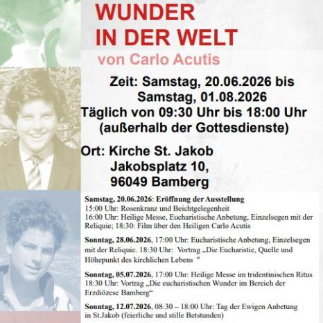 Ausstellung Carlo Acutis 2026