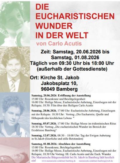 Ausstellung Carlo Acutis 2026