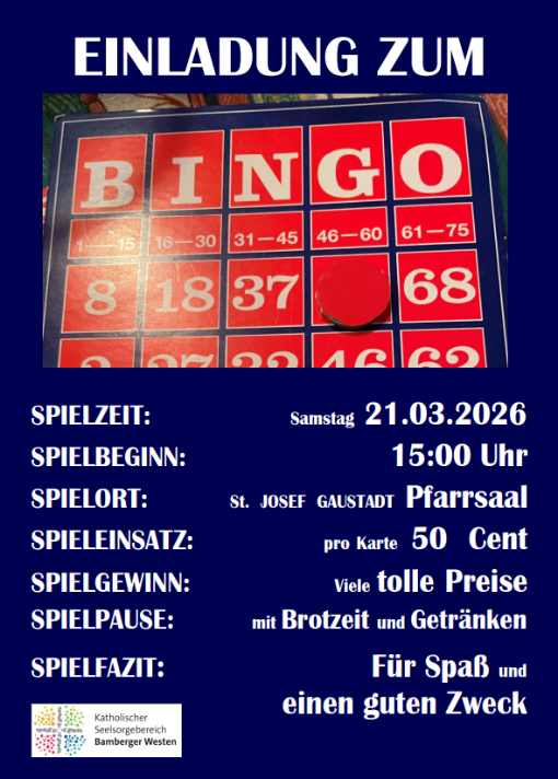 Plakat Bingonachmittag