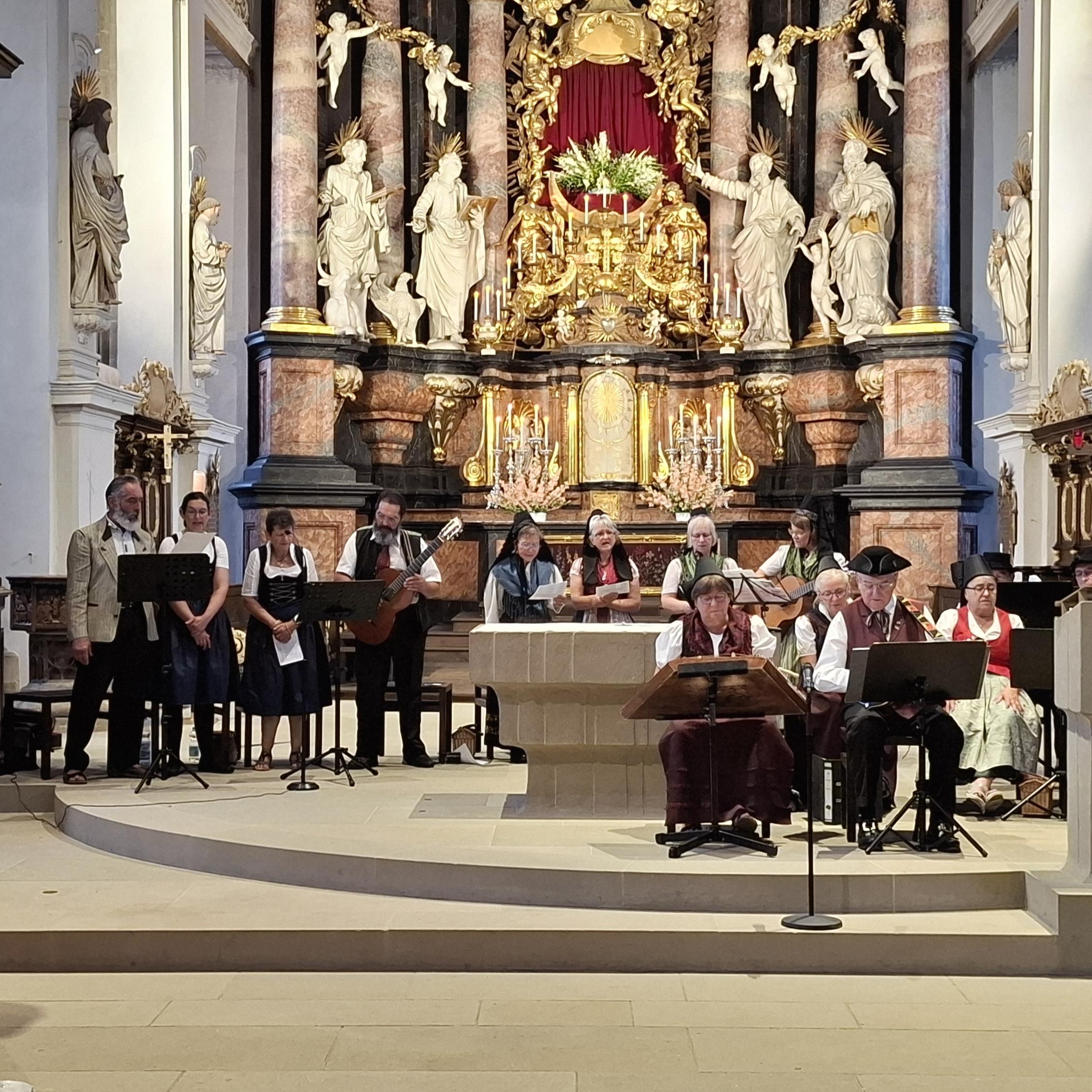 Das Fränkische Mariensingen begeisterte auch in diesem Jahr wieder viele während des Muttergottesfestes.