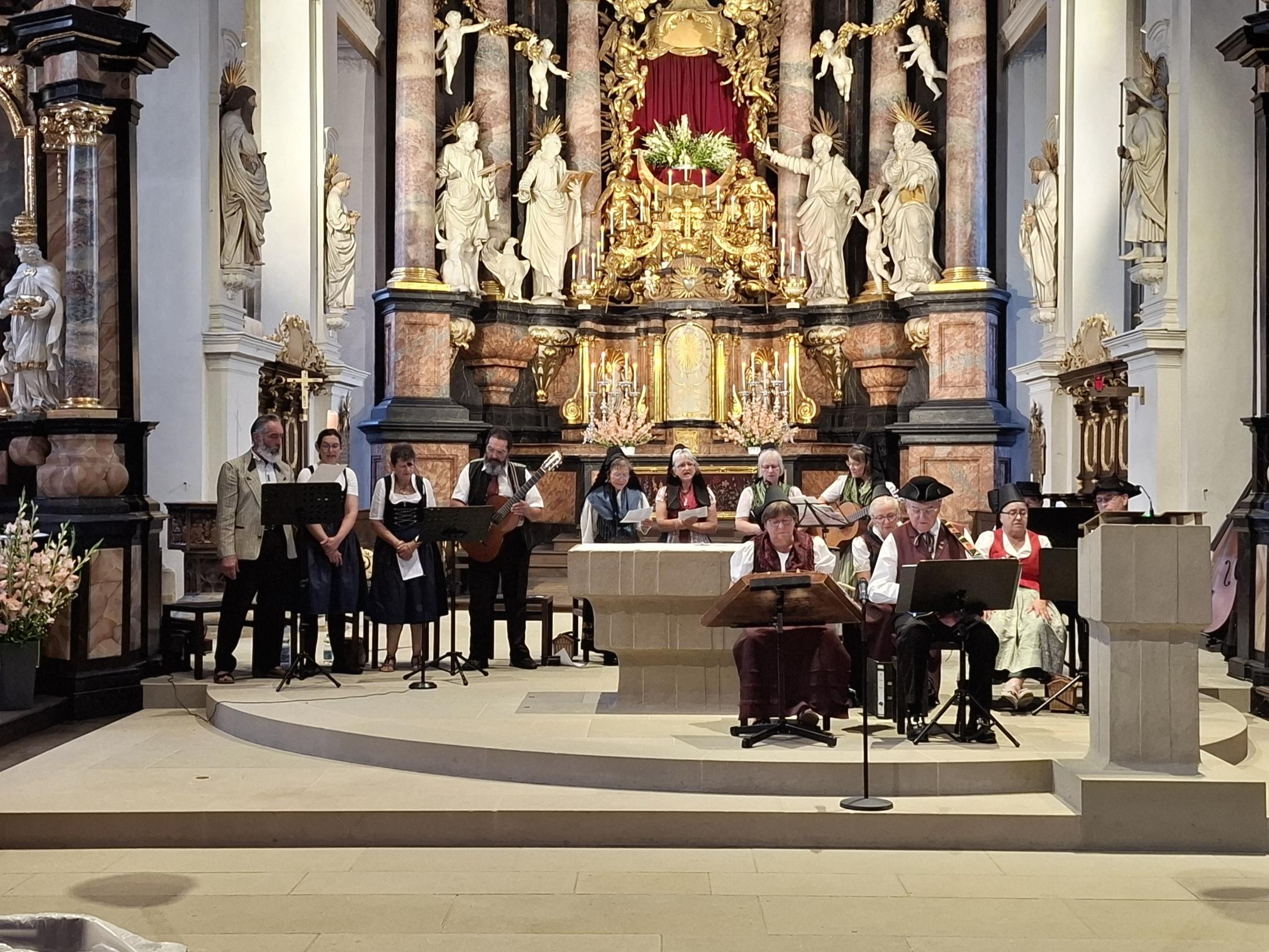 Das Fränkische Mariensingen begeisterte auch in diesem Jahr wieder viele während des Muttergottesfestes.
