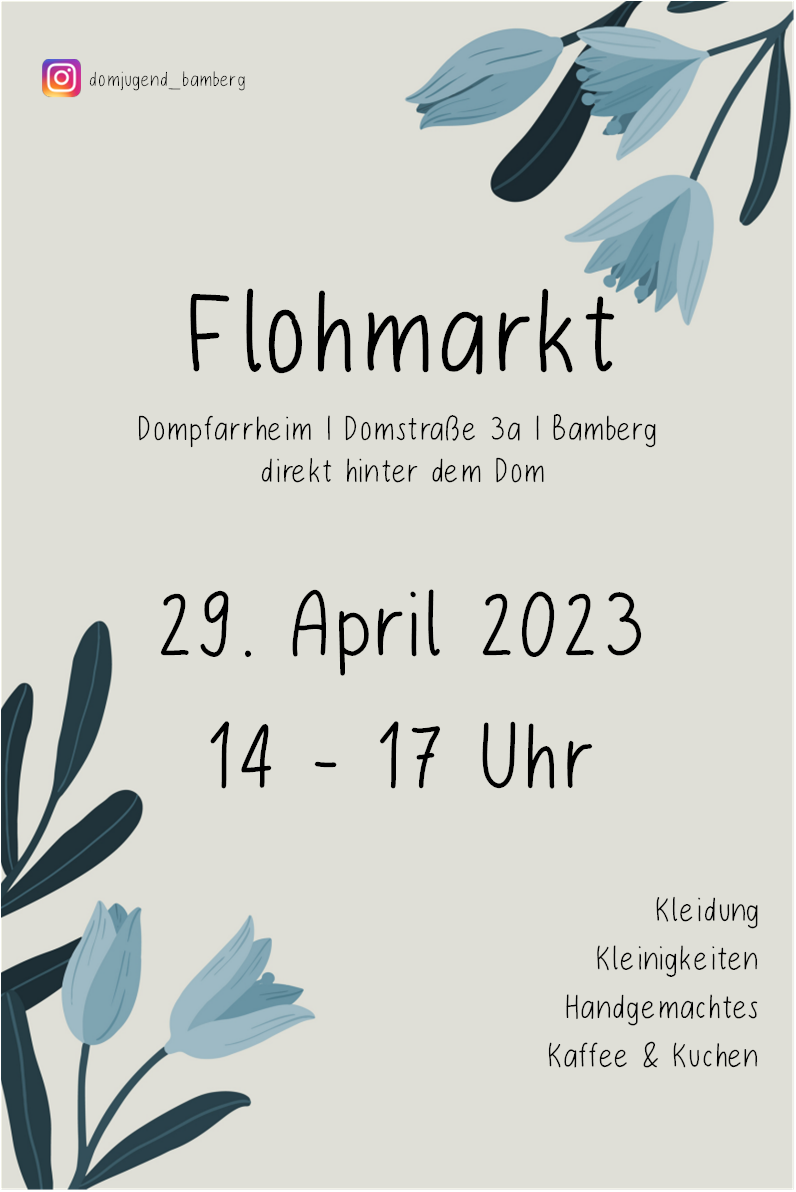 Plakat | Flohmarkt der Domjugend am 29.04.2023