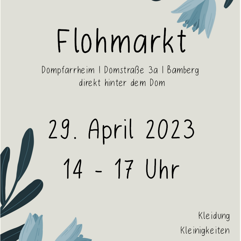 Plakat | Flohmarkt der Domjugend am 29.04.2023