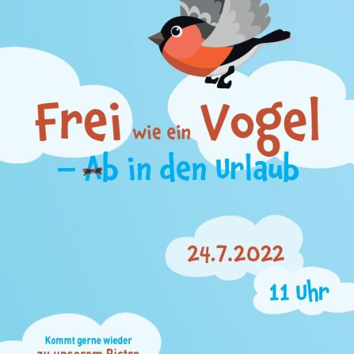 Plakat Kinderkirche Juli 2022