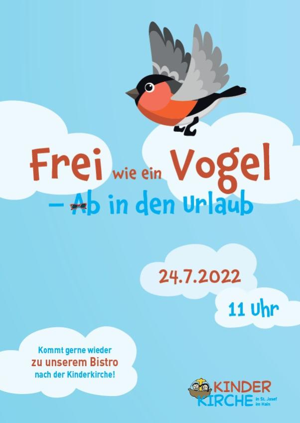 Plakat Kinderkirche Juli 2022