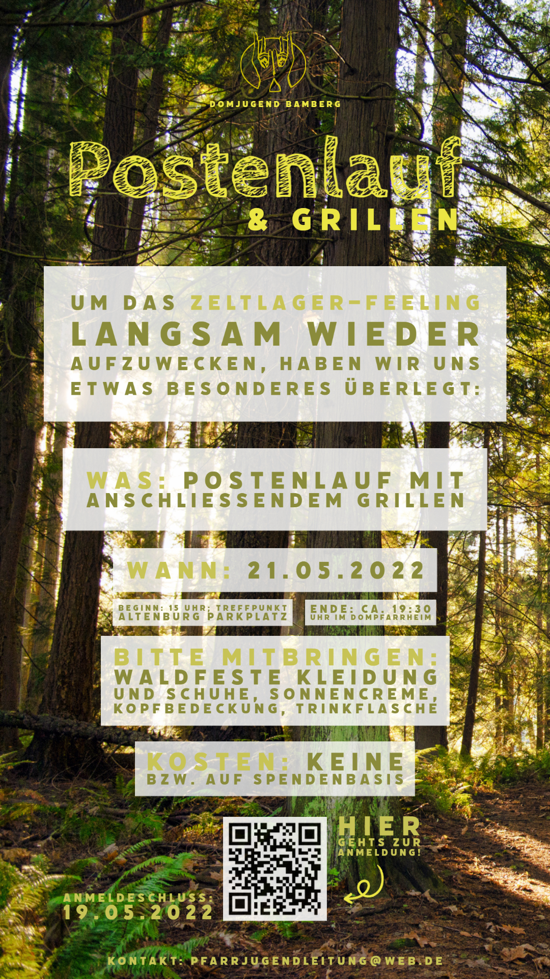 Postenlauf und Grillen