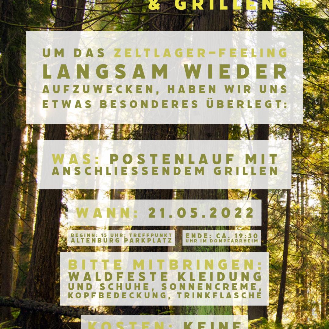 Postenlauf und Grillen