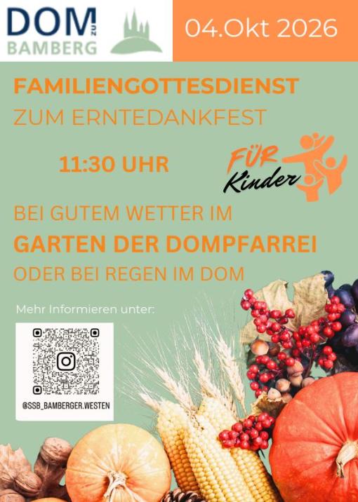 Familienerntedankfeier im Dompfarrgarten
