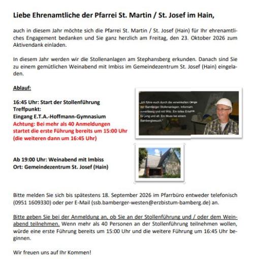Einladung zum Aktivendank  2026