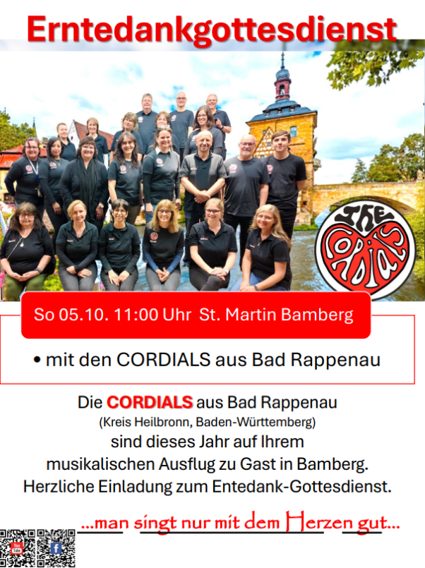 Herzliche Einladung zum Erntedankgottesdienst