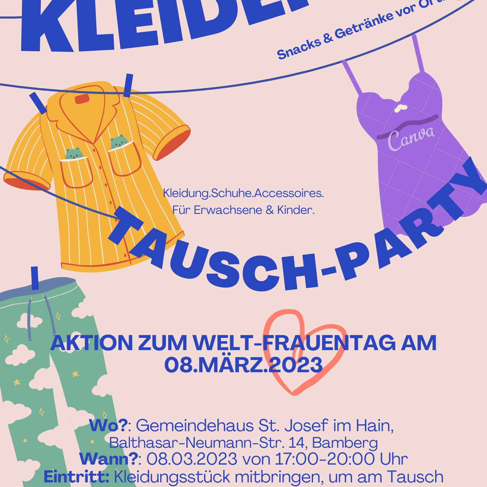 Kleidertauschparty in St. Josef im Hain