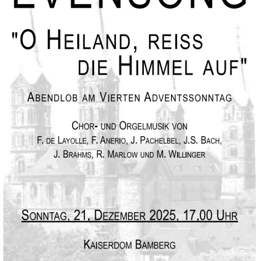Plakat Evensong