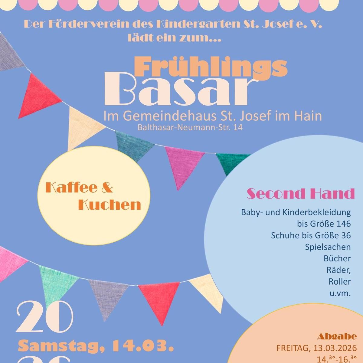 Flyer Frühjahrsbasar 2026
