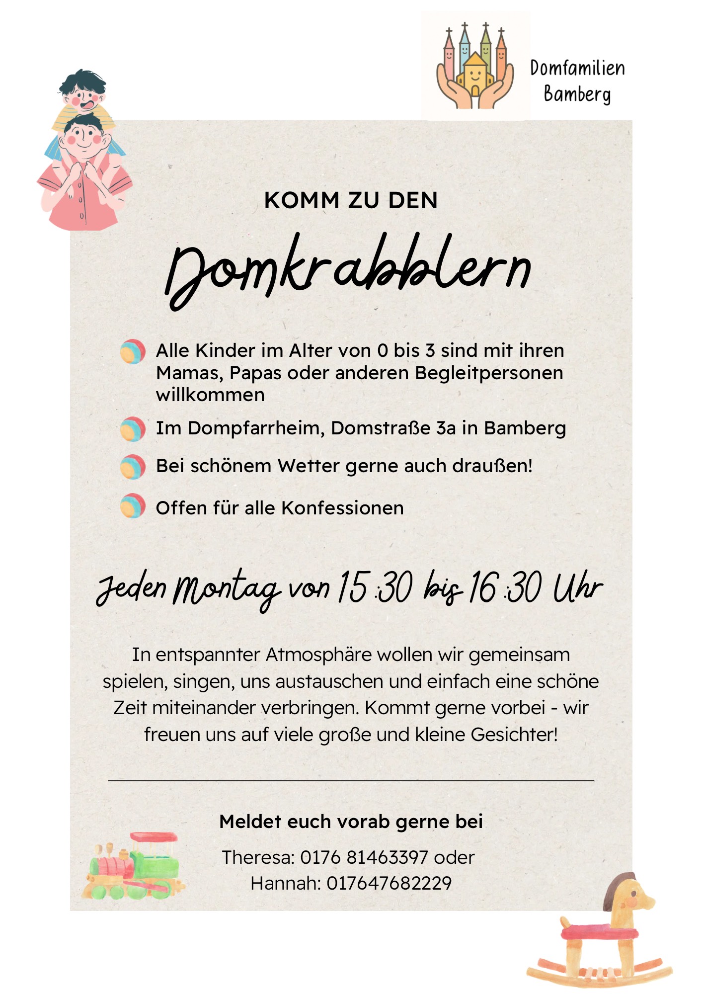 Die Domkrabbler treffen sich regelmäßig im Dompfarrheim.