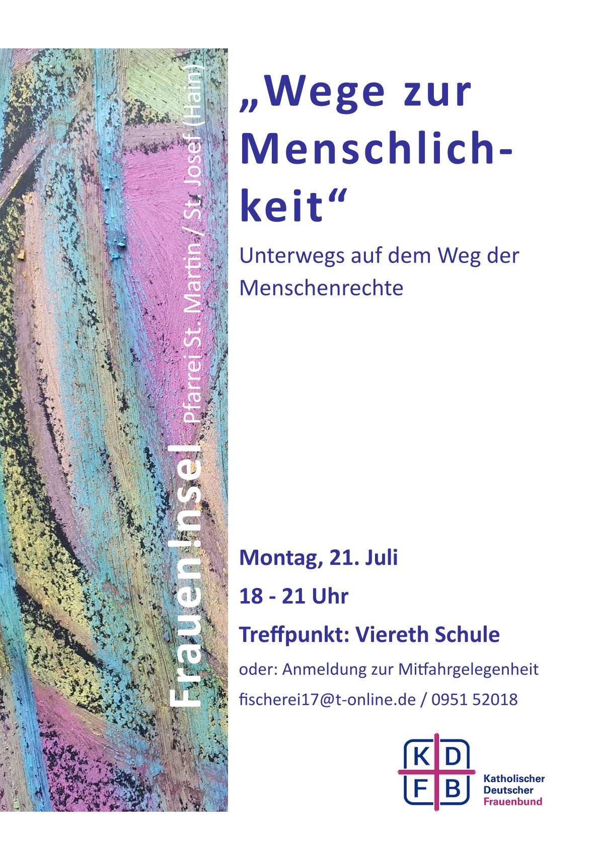 Herzliche Einladung zur nächsten Veranstaltung der Frauen!nsel