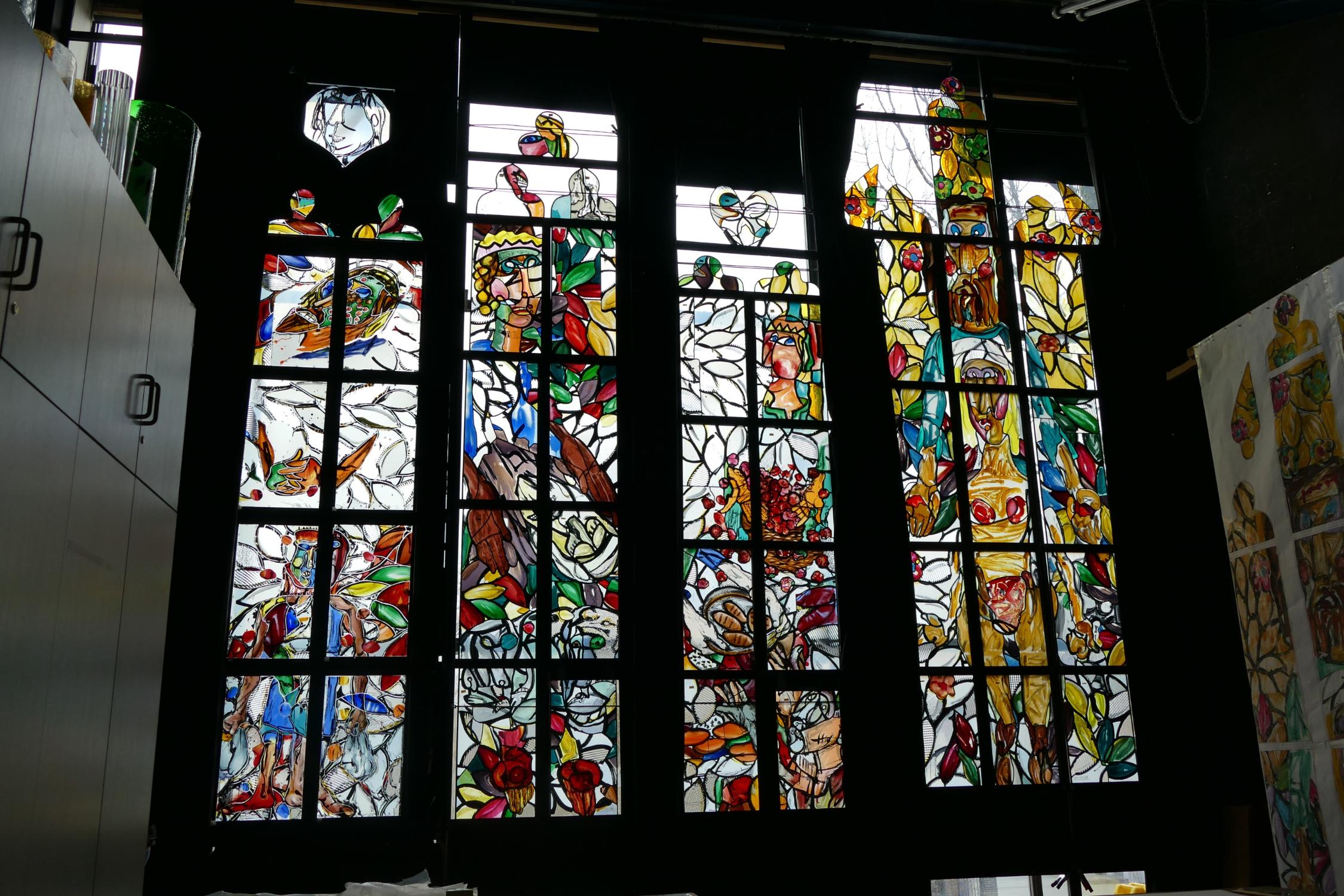 Lüpertz-Fenster für St. Elisabeth 2021