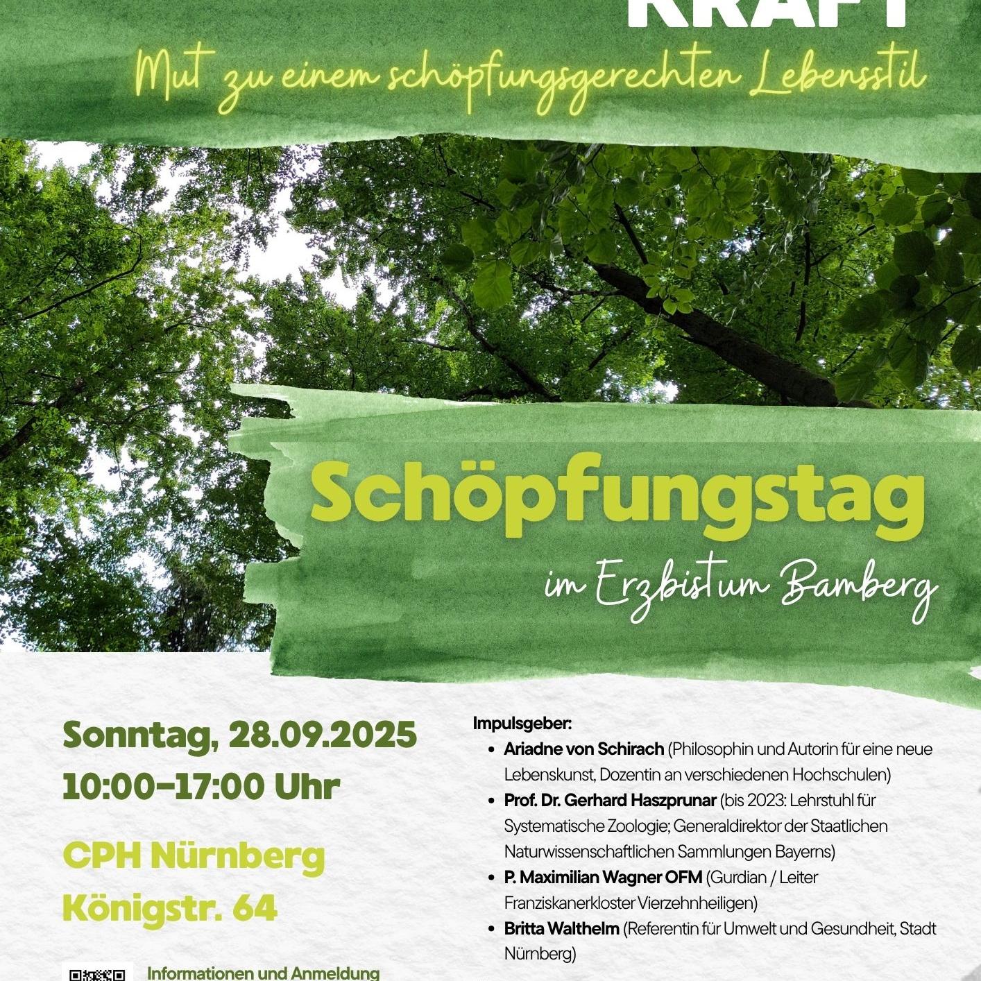 Herzliche Einladung zum Schöpfungstag in Nürnberg
