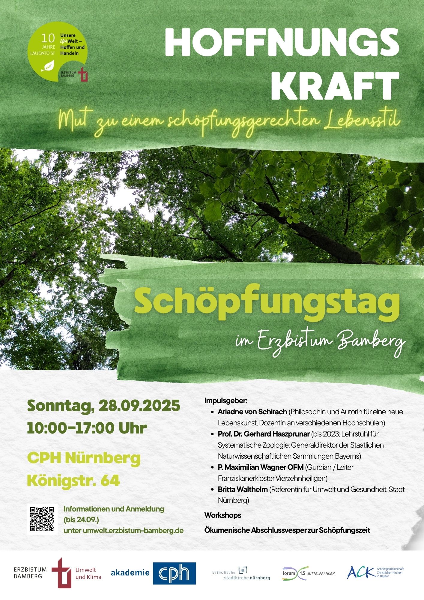 Herzliche Einladung zum Schöpfungstag in Nürnberg