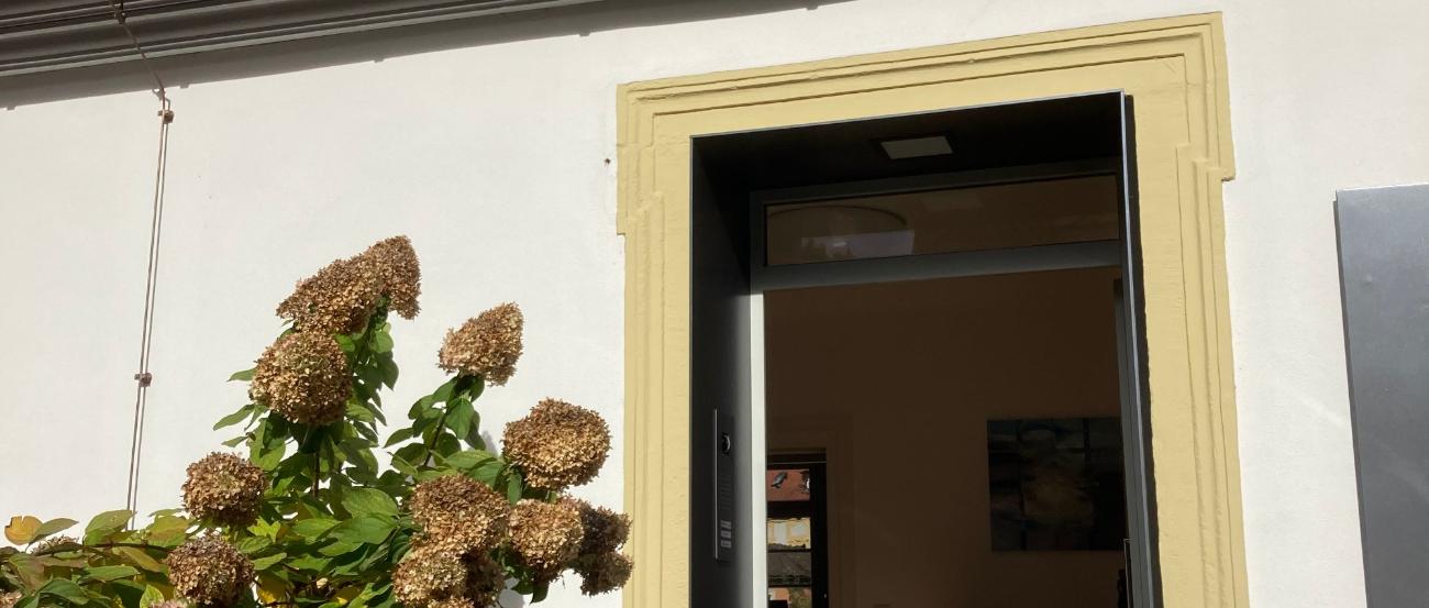Eingangsbereich Verwaltungssitz Seelsorgebereich Bamberger Westen