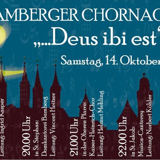 Herzliche Einladung zur Chornacht in Bamberg.