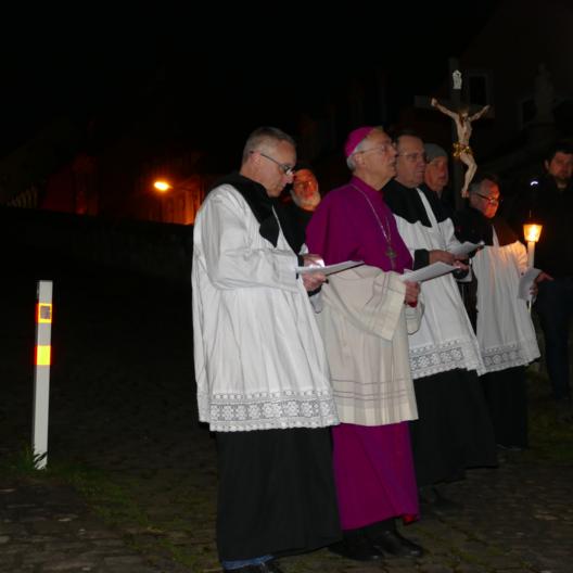 Auch in diesem Jahr führte Erzbischof emeritus Ludwig Schick die Bittgänger an.