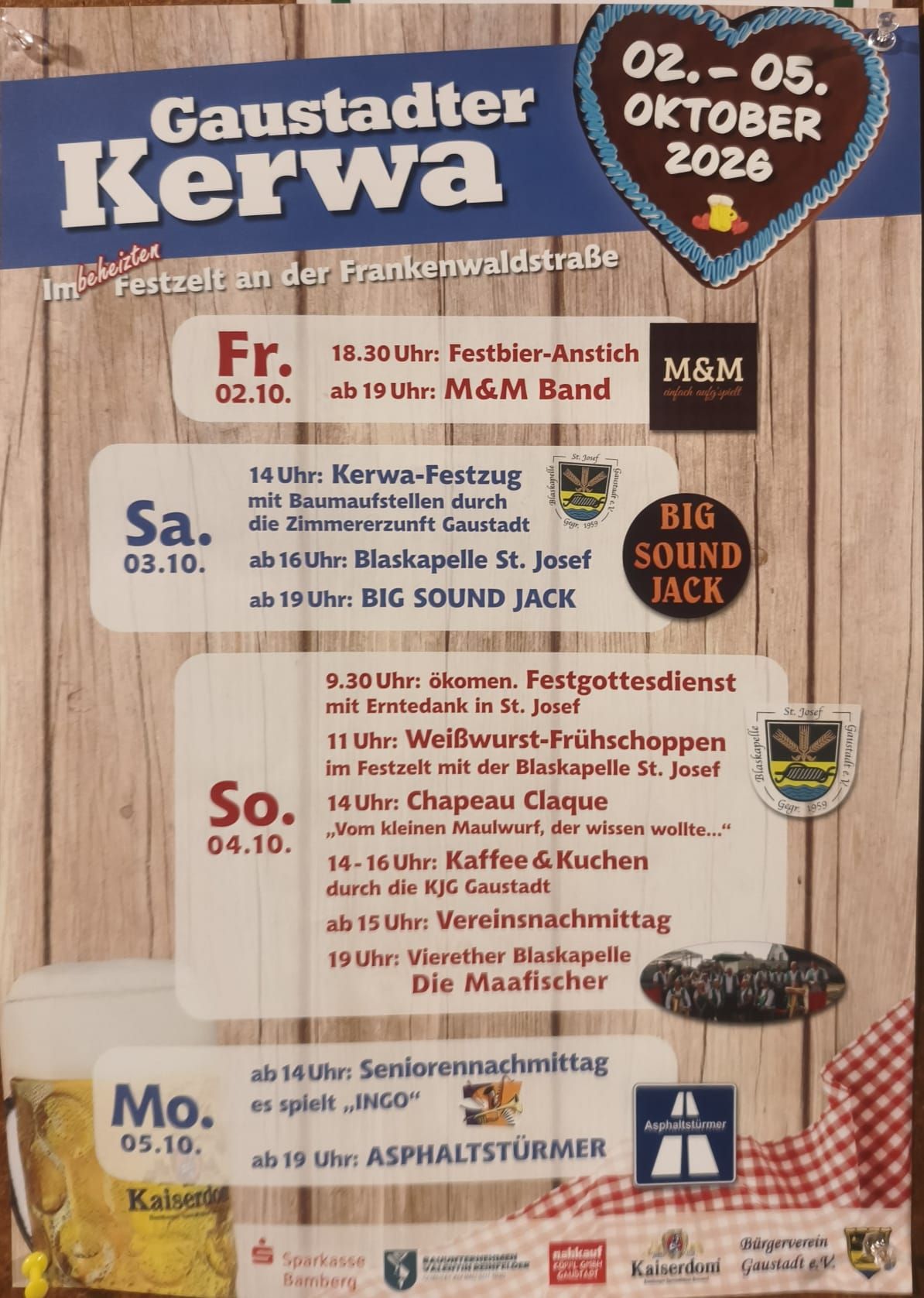 Plakat Kerwa Gaustadt