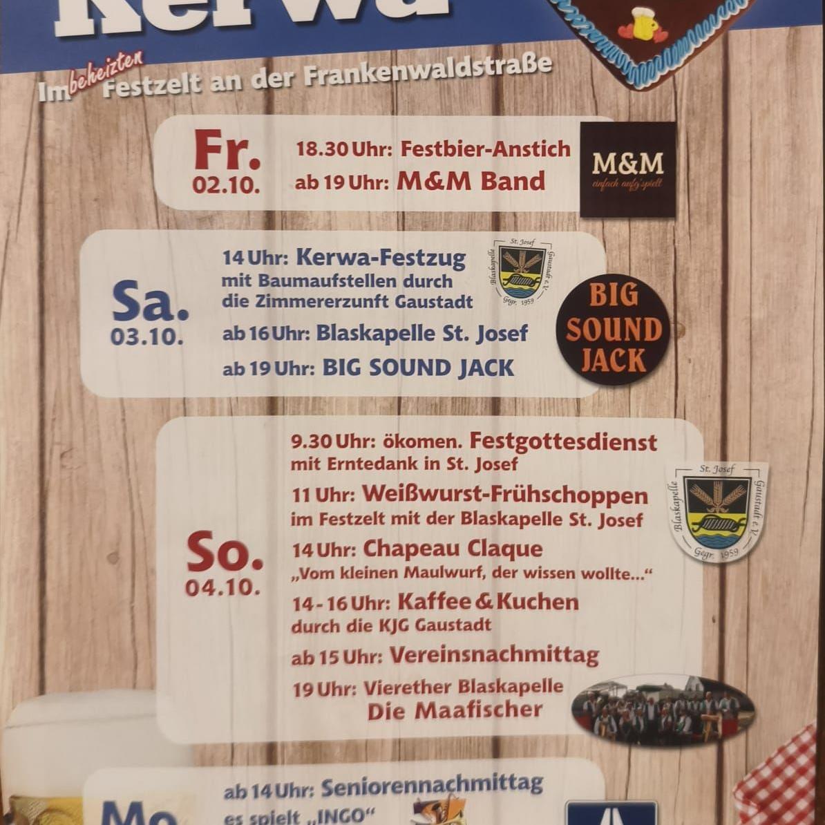 Plakat Kerwa Gaustadt