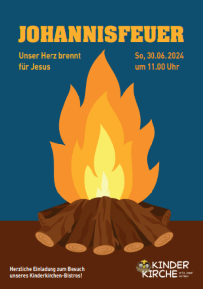 Das Plakat zur Kinderkirche am 30.06.2024