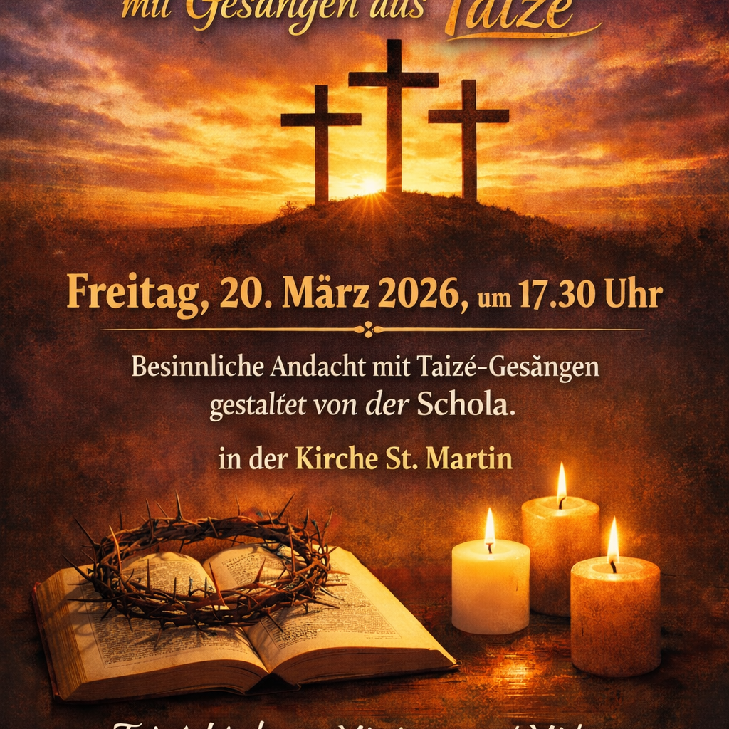 Herzliche Einladung zur Kreuzwegandacht in St. Martin