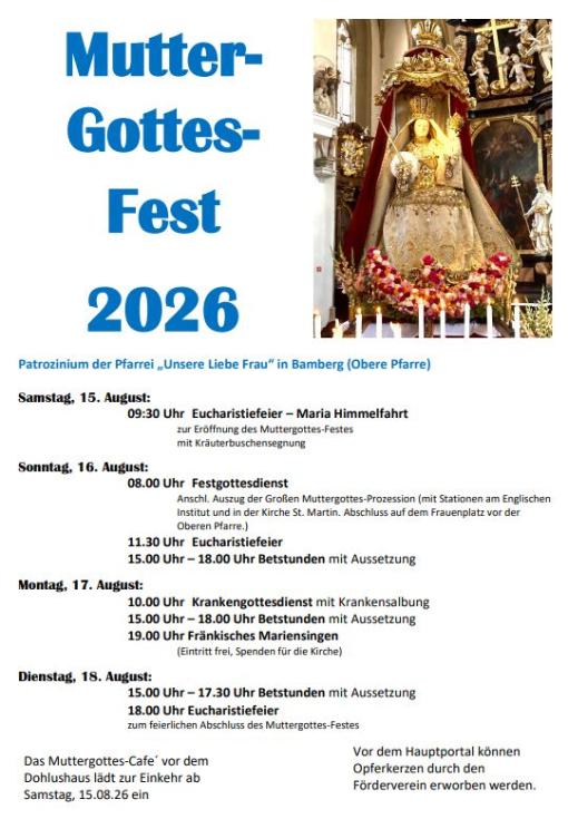 Muttergottesfest 2026