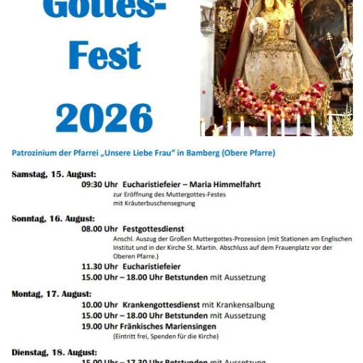 Muttergottesfest 2026