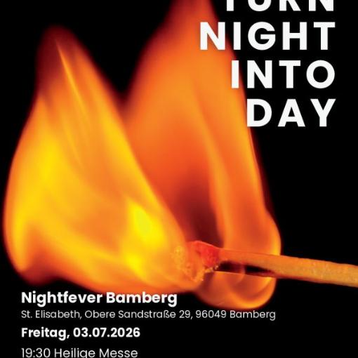 Einladung zu Nightfever im Juli in St. Elisabeth