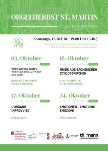 Orgelherbst in St. Martin 2026