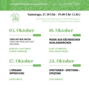 Orgelherbst in St. Martin 2026