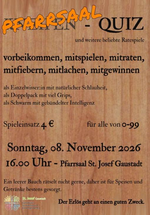 Pfarrsaalquiz Gaustadt