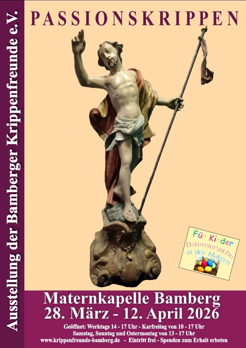 Plakat Passionskrippenausstellung 2026