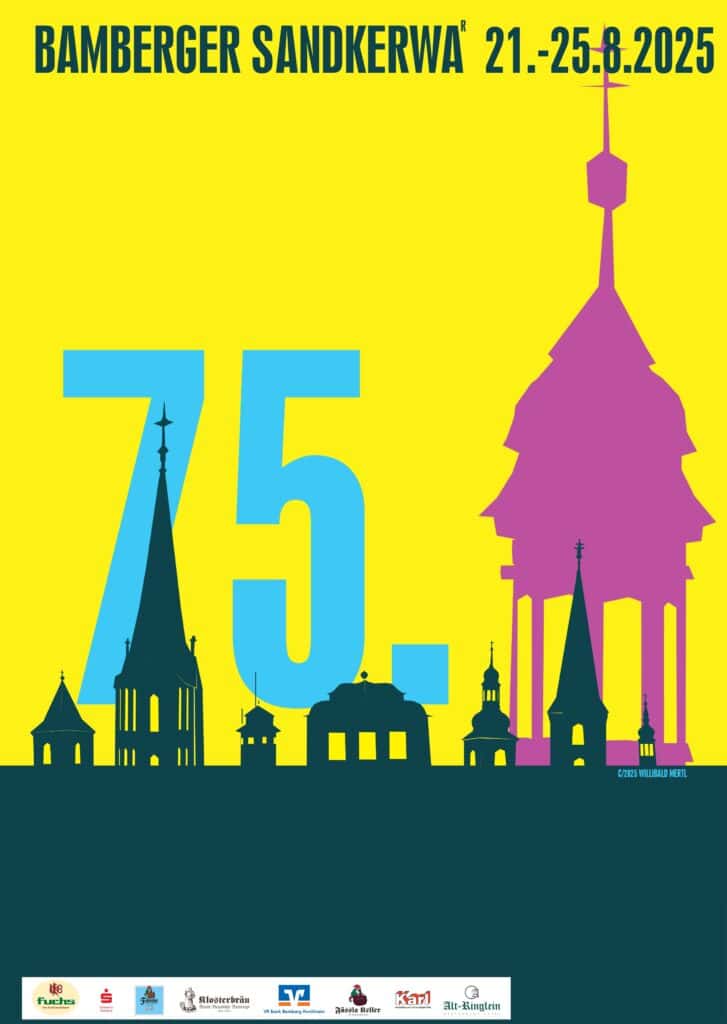 Das Plakat zur 75. Sandkerwa 2025