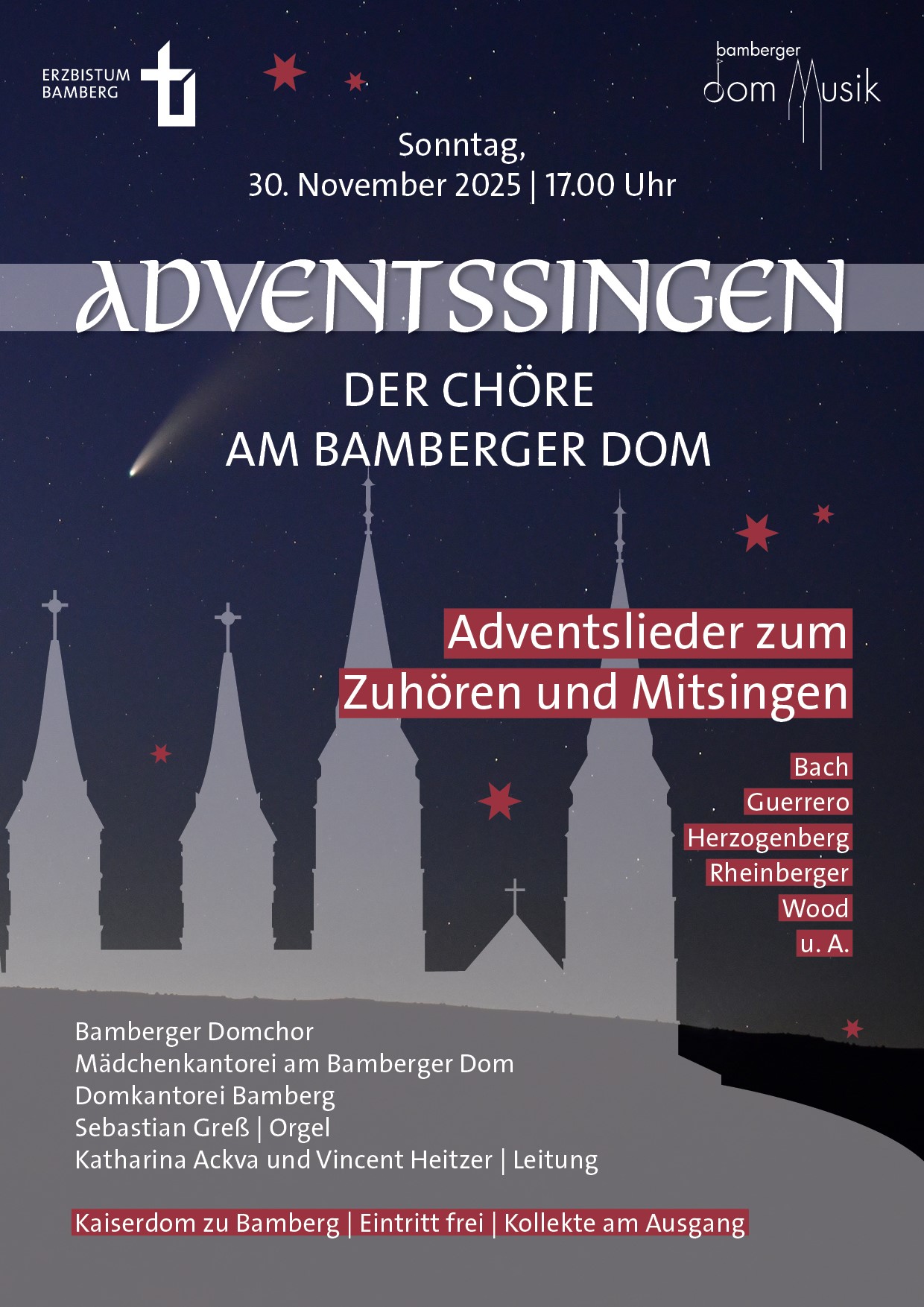 Plakat Adventssingen im Dom 2025
