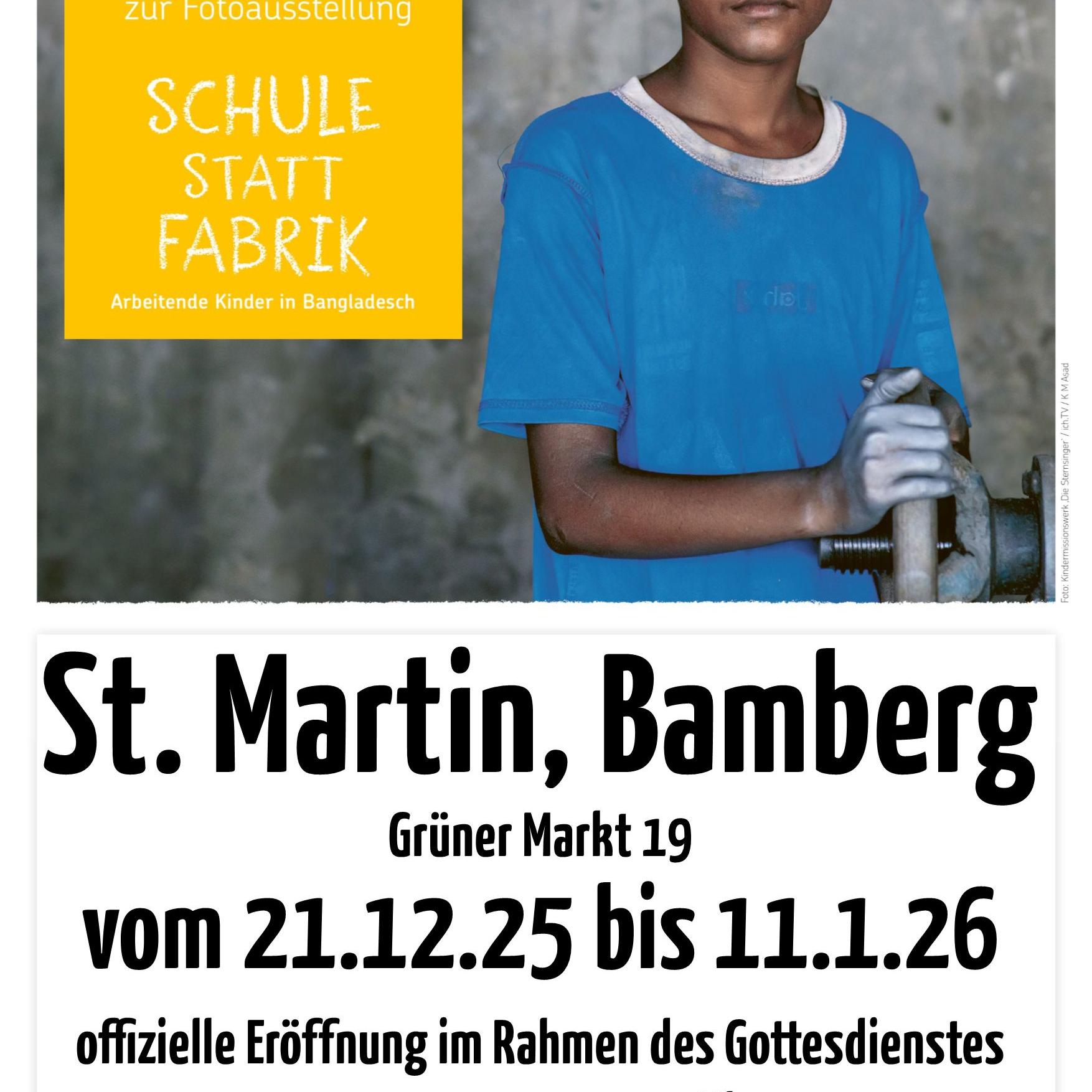 Fotoausstellung 'Schule statt Fabrik'