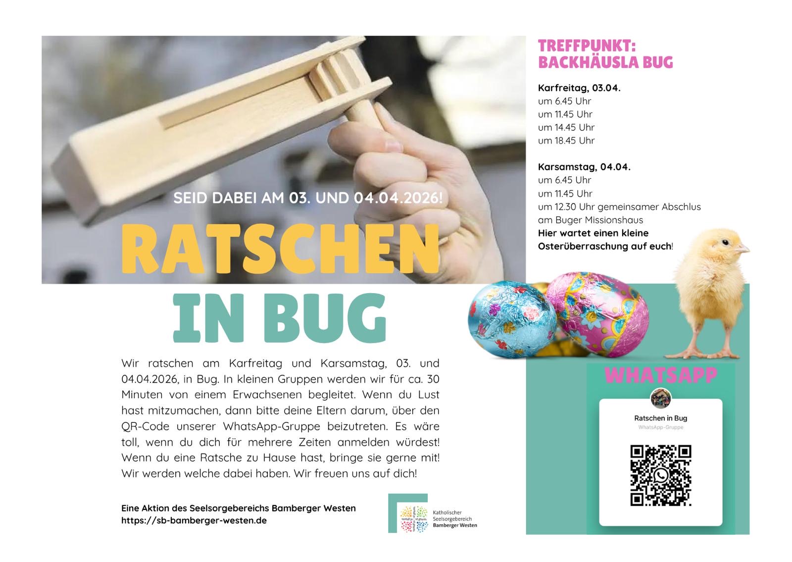 Herzliche Einladung zum Ratschen in Bug