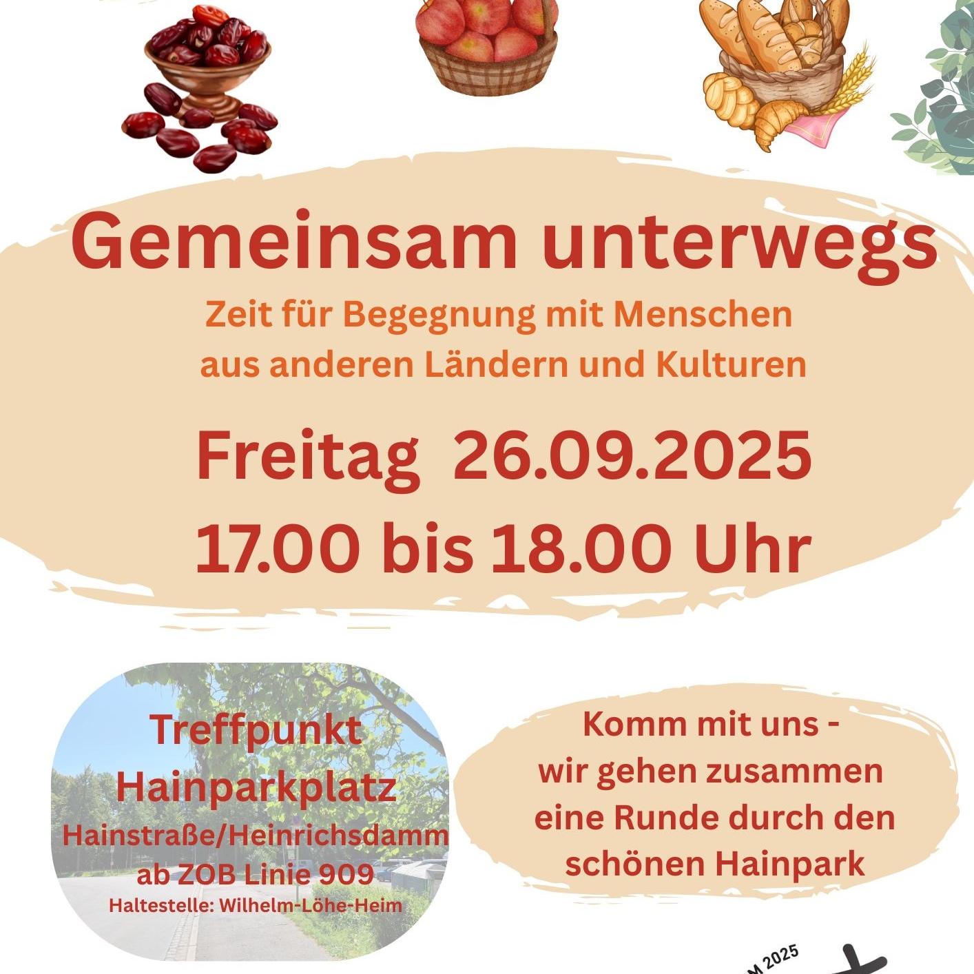Herzliche Einladung zum Spaziergang im Hain