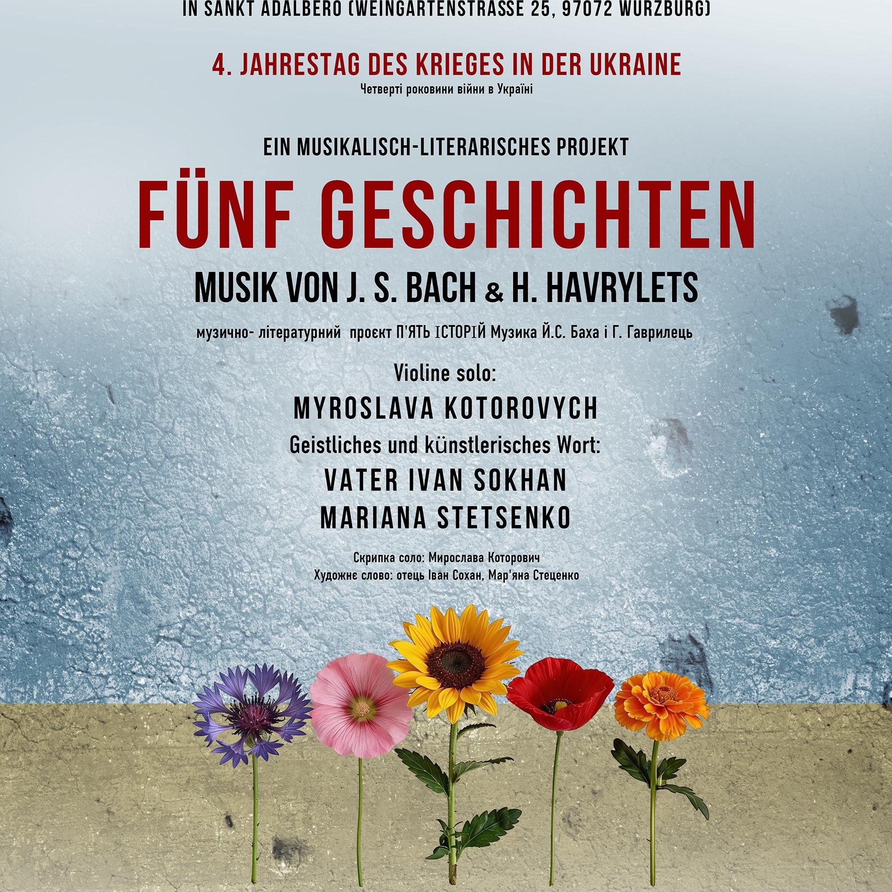 Konzert zum 4. Jahrestag des Krieges in der Ukraine