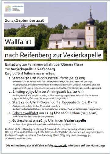 Familienwallfahrt Unsere Liebe Frau 2026